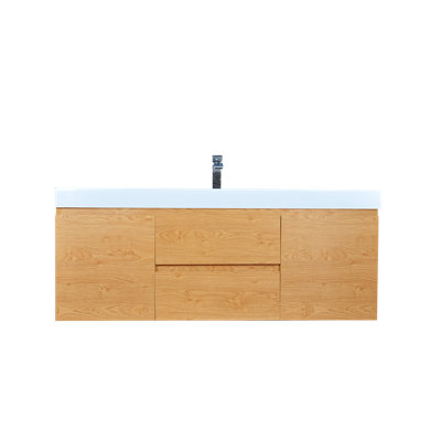 Base de meuble-lavabo double 60 po mural seulement