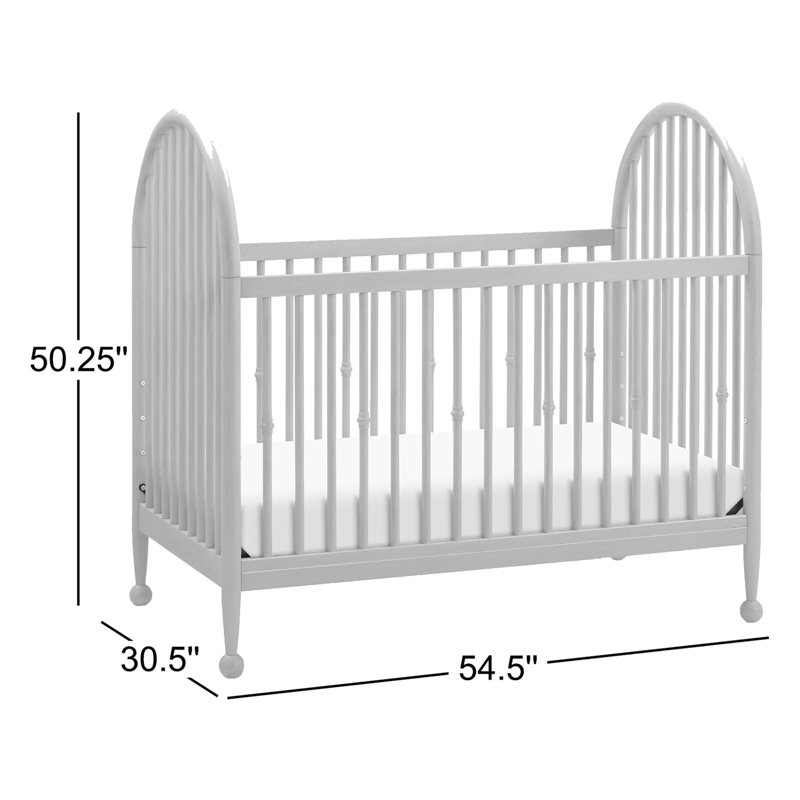 Greenguard Gold Certified 3 -in-1 Convertible Crib, Washed Pine
