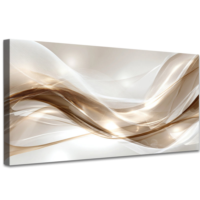 Large Abstract Art Wall Decor - Abstract Canvas Artwork for Living Room, Serene Monochrome Pictures Wall Decor for Bedroom, Wrapped Canvas Print with Pine Frame, 30×60 inches