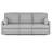 Saxon Gray Power Recline Sofa