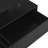 Modern Led Lights Coffee Table With 2 Spacious And Practical Drawers Black Rectangular - Versatile & Chic-935946620