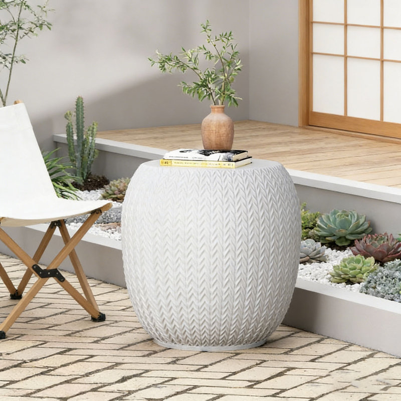 Outdoor LightWeight Concrete Side Table