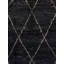Casablanca Hand Knotted Wool Geometric Area Rug in Charcoal