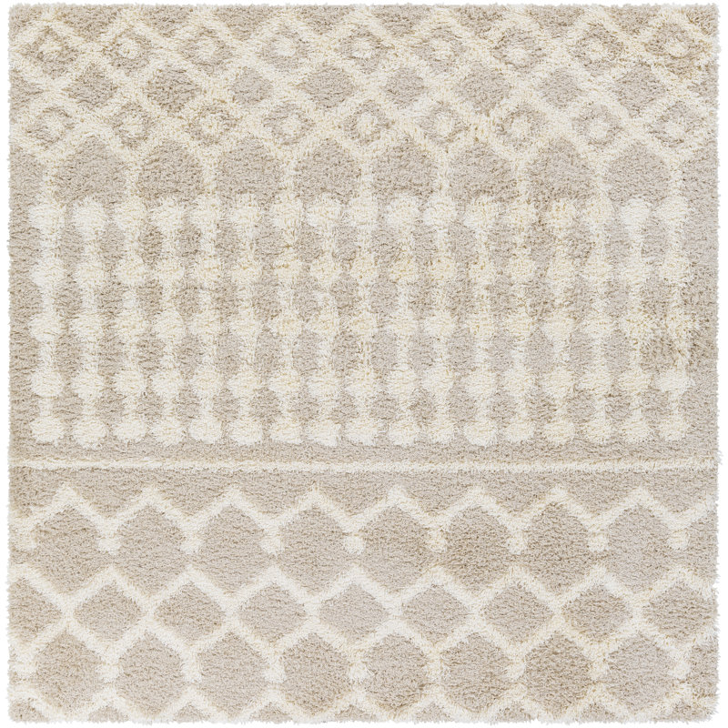 Lurdes Geometric Area Rug, Square 6'7"