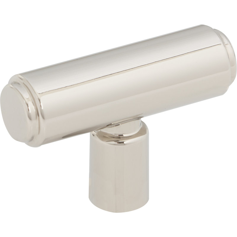 Clarence 2" Length Bar Knob, Polished Nickel