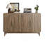 Sideboard Buffet Cabinet With Storage ,Carved 4 Door Sideboard,Multifunctional Accent Cabinet With Adjustable Layer Board For Living Room, Entryway, Hallway, Office, Kitchen And Dining Room