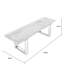 Alderson Powder Coated Steel Outdoor Bench