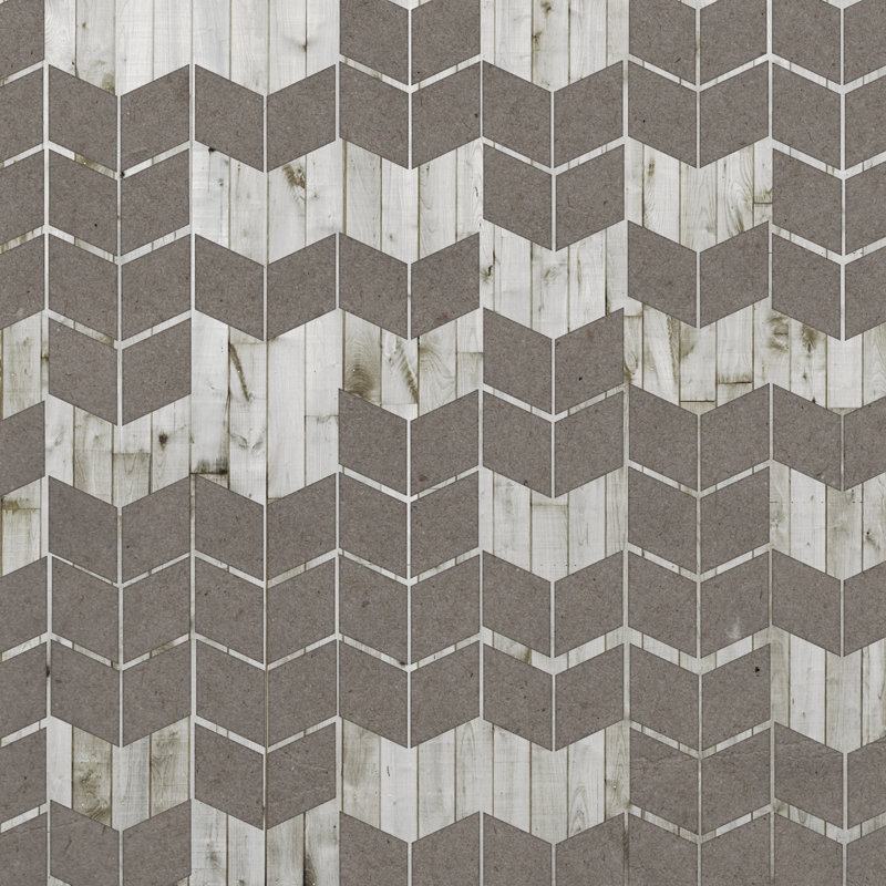 Chevron Cut Out II by Jennifer Goldberger - Wrapped Canvas Print, 30cm H x 30cm W 