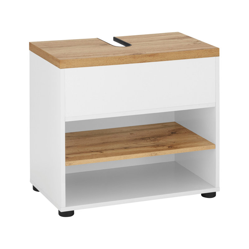 Nayelys 57cm Kitchen Pantry, White/Oak