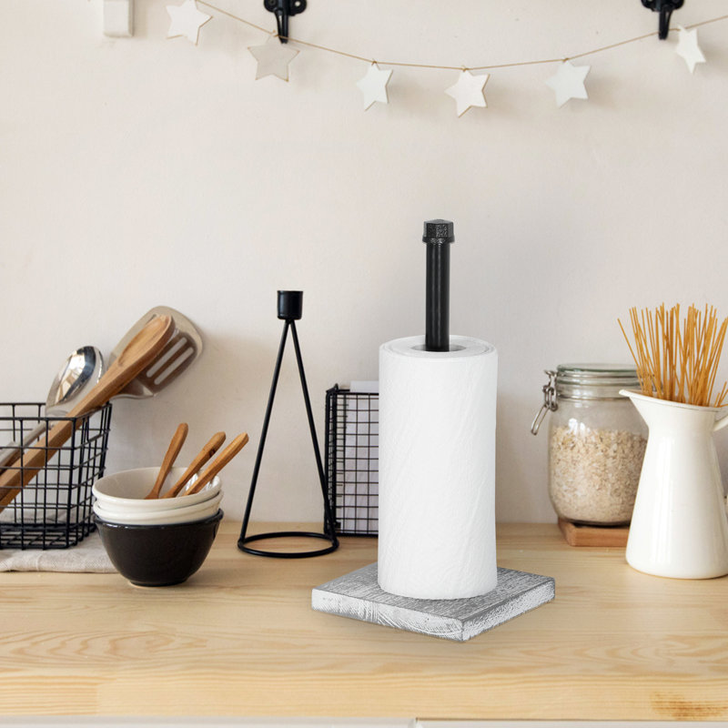Wood Paper Towel Holder
