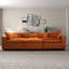 Canapé modulaire en velours orange brûlé Hayward