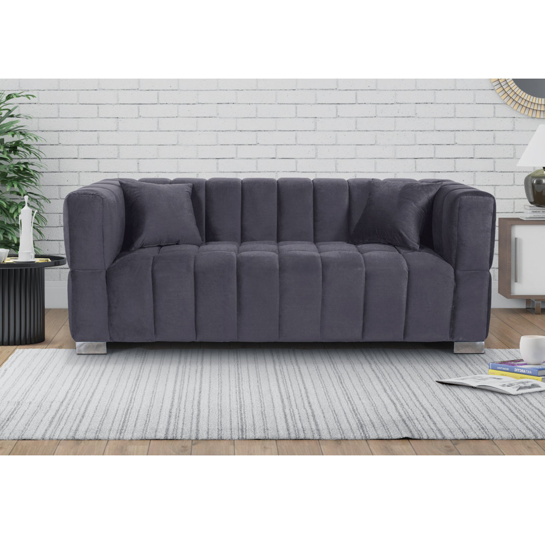 Sofa Ackworth aus Samt