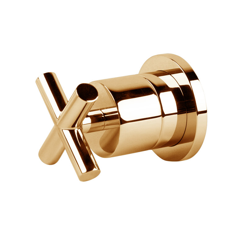 Cigno Built-in Faucet Trim Diverter, Brushed Gold