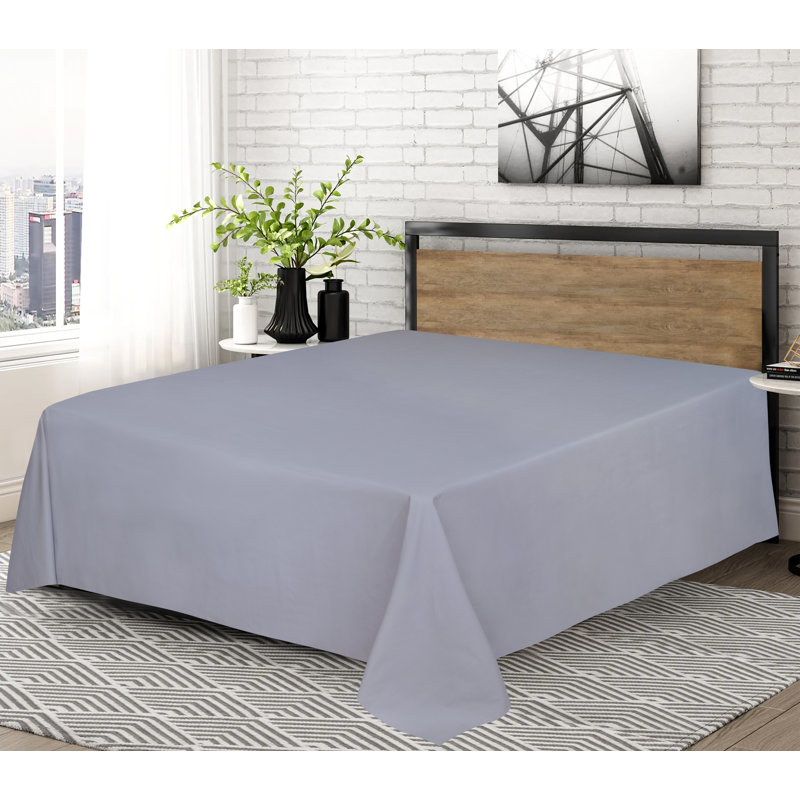 Franceschino Luxury 100 Egyptian Cotton Flat Sheet – 300 Thread Count, Soft, Breathable & Hotel Quality, Super King (6')