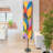 72'' Black Column Floor Lamp