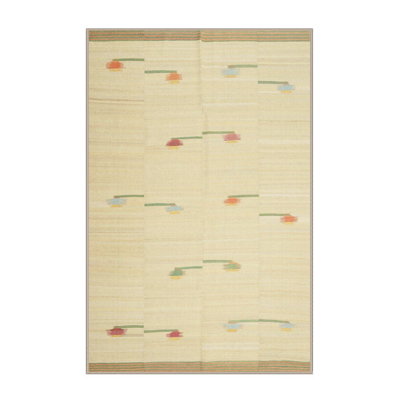 Surface beige contemporaine tapis, Rectangle 5 pi x 8 pi