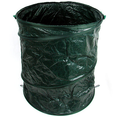 Plastic Manual Lift Kitchen Trash Can - 33 Gallons