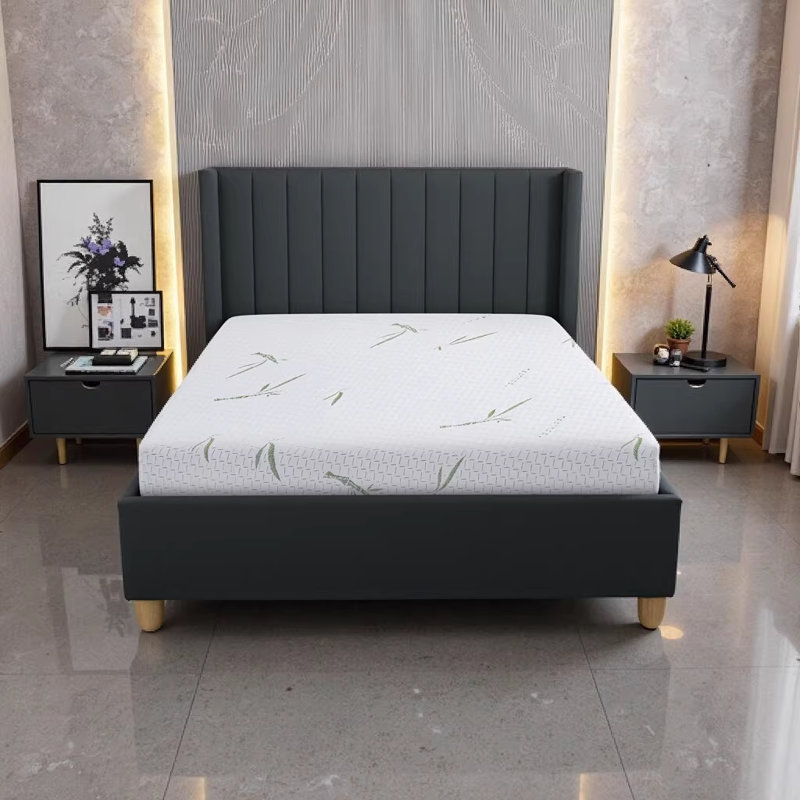 10-Inch Twin Size Dual Layer Memory Foam Mattress with Bamboo Infused Cooling Cover - Pressure Relief & Hypoallergenic Design