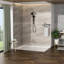 Pomme de douche double noir mat avec pomme de douche 4,7 po, ensemble de main et de pièces réglables 7-120951933