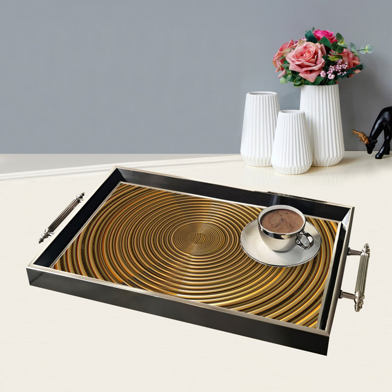 Elegant Glass Tray, 19.7 x 11.4 x 1.4 inches | 100% Durable Glass Construction | Easy to Clean with Damp Cloth | Ideal for Serving, Decorative Display, and Organizing | Stylish Addition to Home Décor