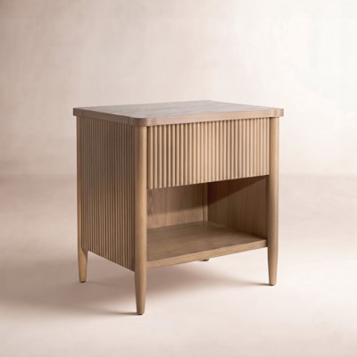 1-Drawer Reeded Nightstand