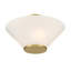 Luminaire suspendu semi-encastré ou suspendu 3 lumières Hashimoto en nickel satiné-1122374718