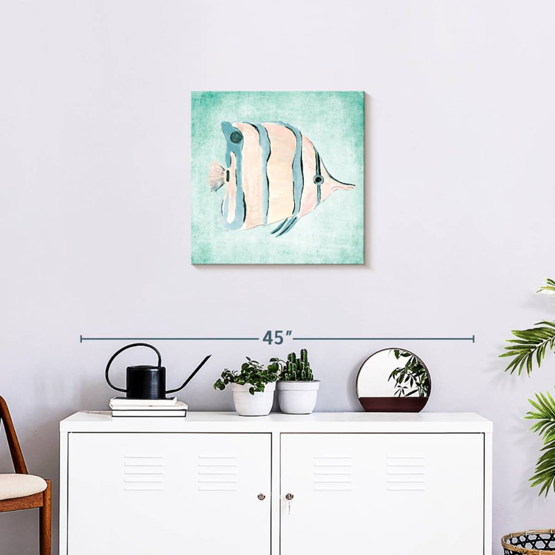 Papillon Brampt dans la mer I, H 20 po x l 20 po