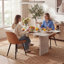 Chaise d'appoint rembourrée en similicuir Chardee-1647928880