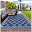 Tapis d'extérieur imperméable à l'eau Patio Tapis de paille en plastique réversible Tapis de camping rétro-1965257228-1965257229