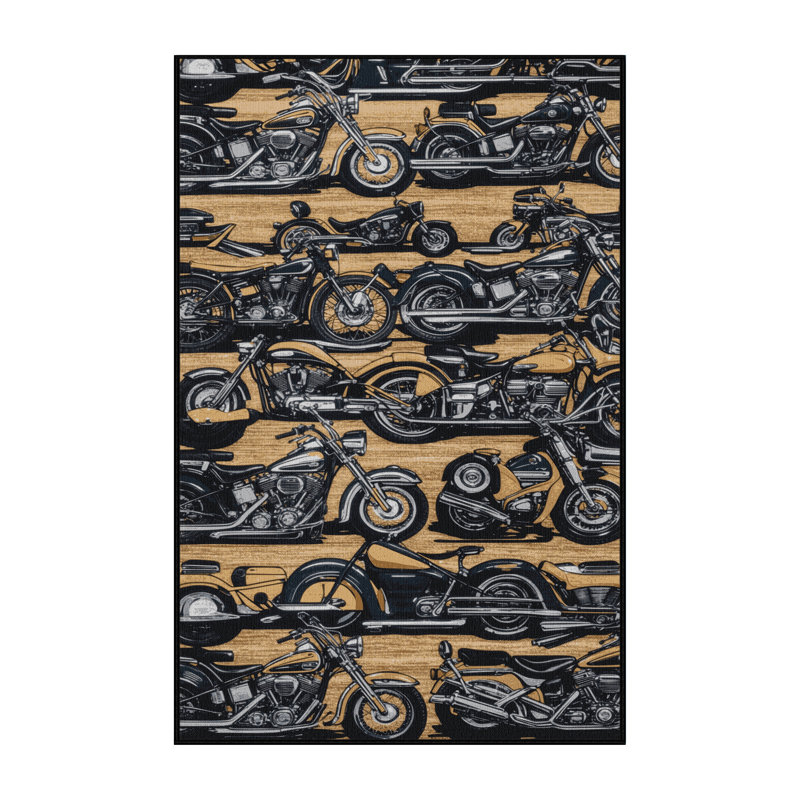 Tapis de transport noir lavable à la machine, Tapis de couloir 2 pi x 4 pi