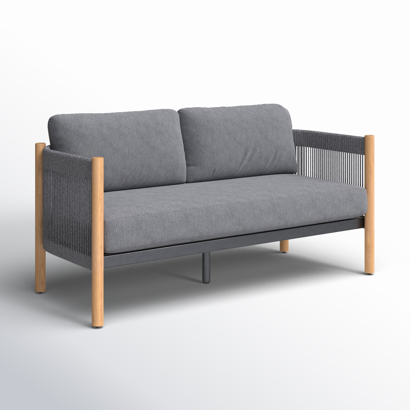 Palina 63" Teak Patio Loveseat