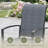 41" Round Outdoor Patio Dining Set with 4 Stackable PVC-coated polyester Chairs-2121259492