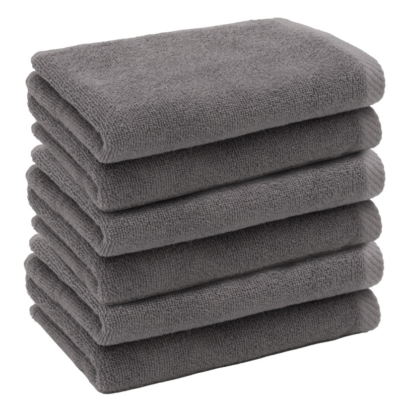  Essuie-mains en coton turc, Anthracite, 6