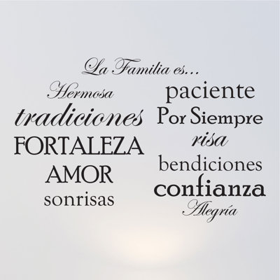 Text & Numbers Non-Wall Damaging Wall Decal