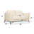 Dossett 59" Genuine Leather Square Arm Loveseat-166800817