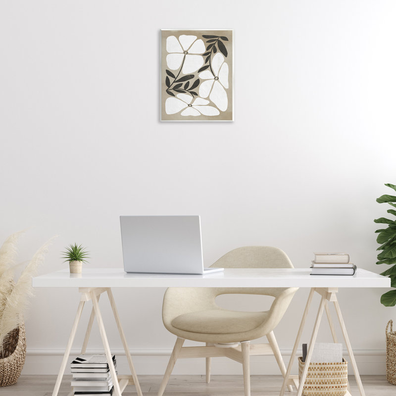 Boho Flowers Trio, plaque murale par Victoria Barnes
