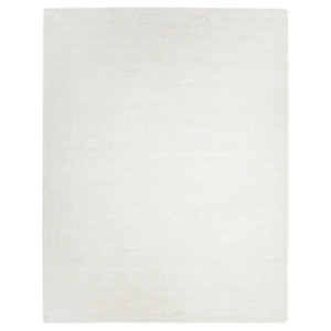 Bernia Hand-Knotted Area Rug in Ivory/Light Gray