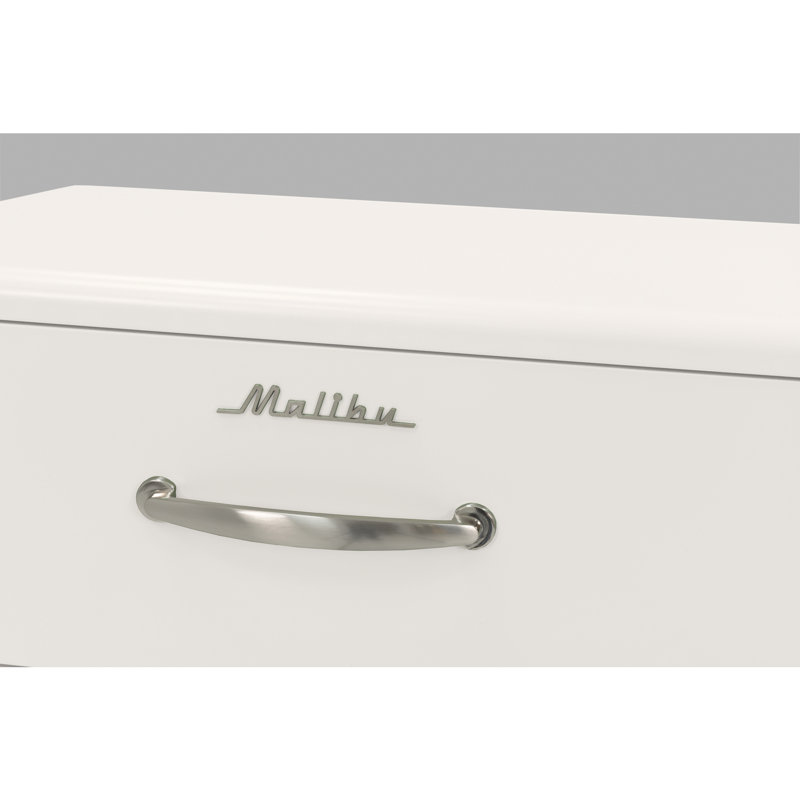 Commode 4 tiroirs Malibu, Blanc