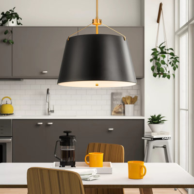 Glimson 1 - Light Black Cone Single Pendant