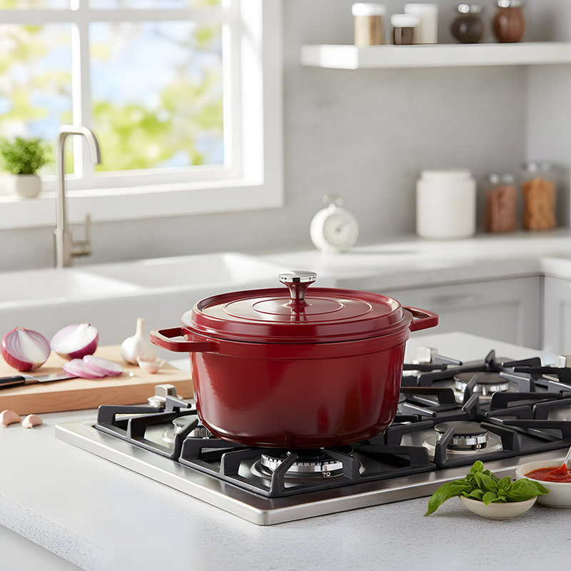 Living And Home 2.75L Pot Set, Red