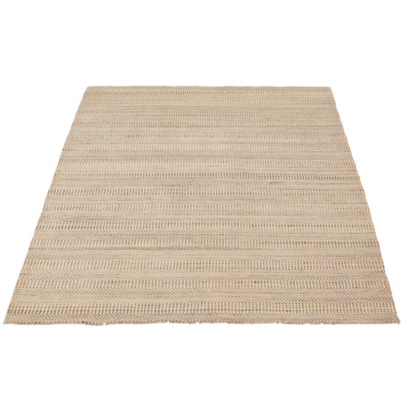 Tapis ivoire en laine tissé à la main SantaAna