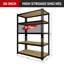 Étagère de rangement robuste à 5 niveaux, support de rangement de tablette de garage réglable en métal d'une capacité de 2000 lb, rangement utilitaire