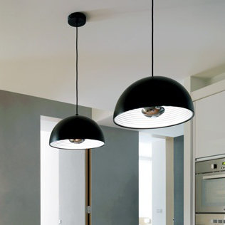 Dome 1 - Light Pendant, 78.7" H x 14.2" W x 14.2" D, Matte Black