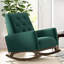 Chaise berçante en bois massif Demetrius