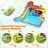 12.14' x 14.6' Inflatable Slide with Waterslide and Air Blower