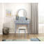 Magnifique meuble-lavabo avec miroir et tabouret-229643140