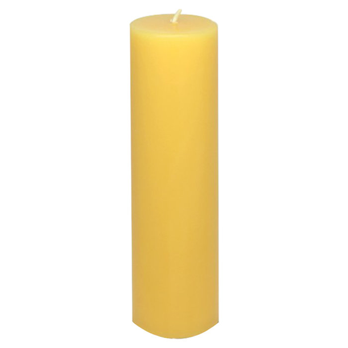 Bougie parfumée pilier, Jaune, H 6 po x l 3 po x P 3 po, 1 bougie
