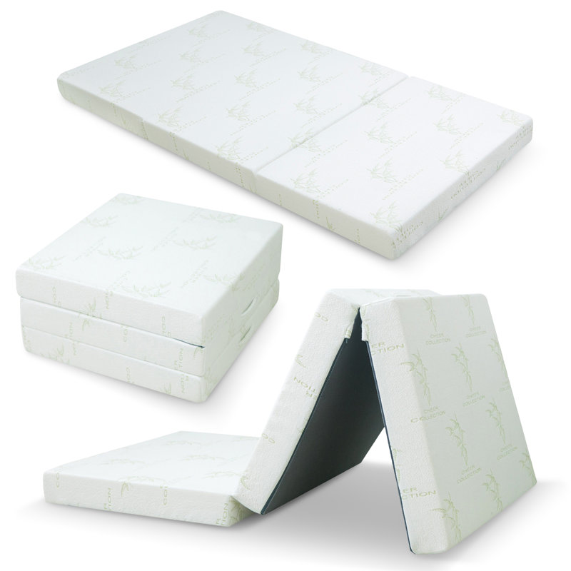 Matelas pliant de 4 po, H 4 po x l 25 po x P 75 po