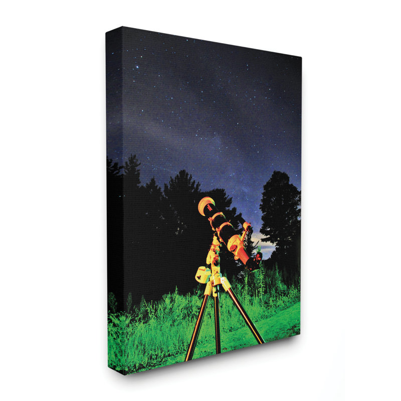 « abstract telescope night sky », impression, Toile tendue, H 16 po x l 20 po x P 1,5 po