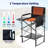 Tall Heated Directors Chair, 400lb Folding Camping Chair with Cup Holder, Side Pockets & Footrest